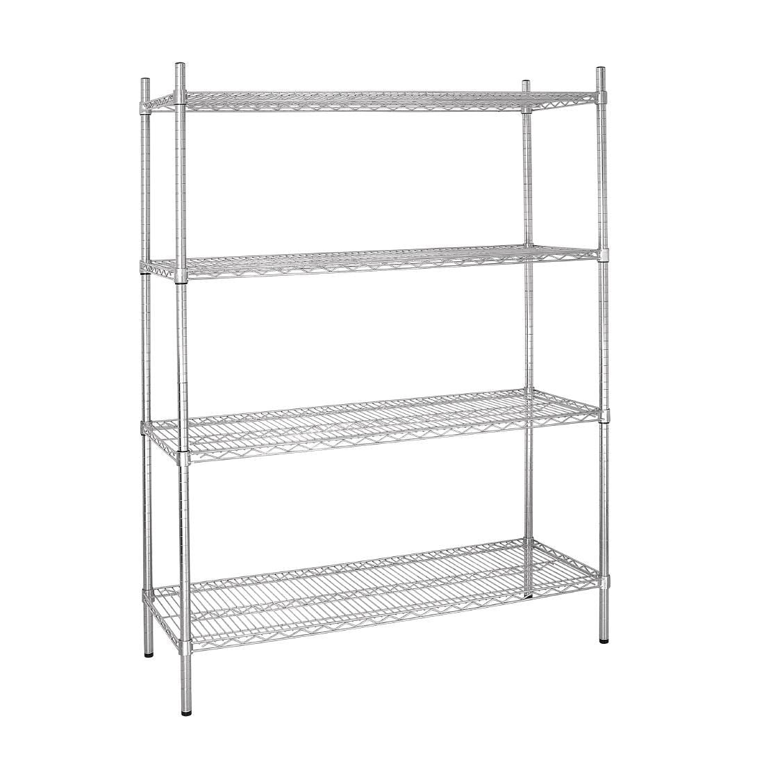 L929 Vogue 4 Tier Wire Shelving Kit 1525x460mm