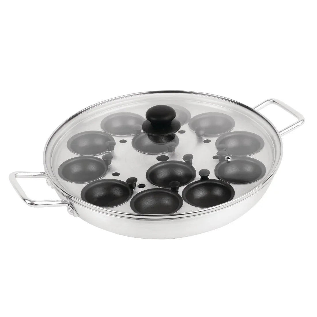 K892 Vogue Aluminium Egg Poacher 350mm - JD Catering Equipment Solutions Ltd