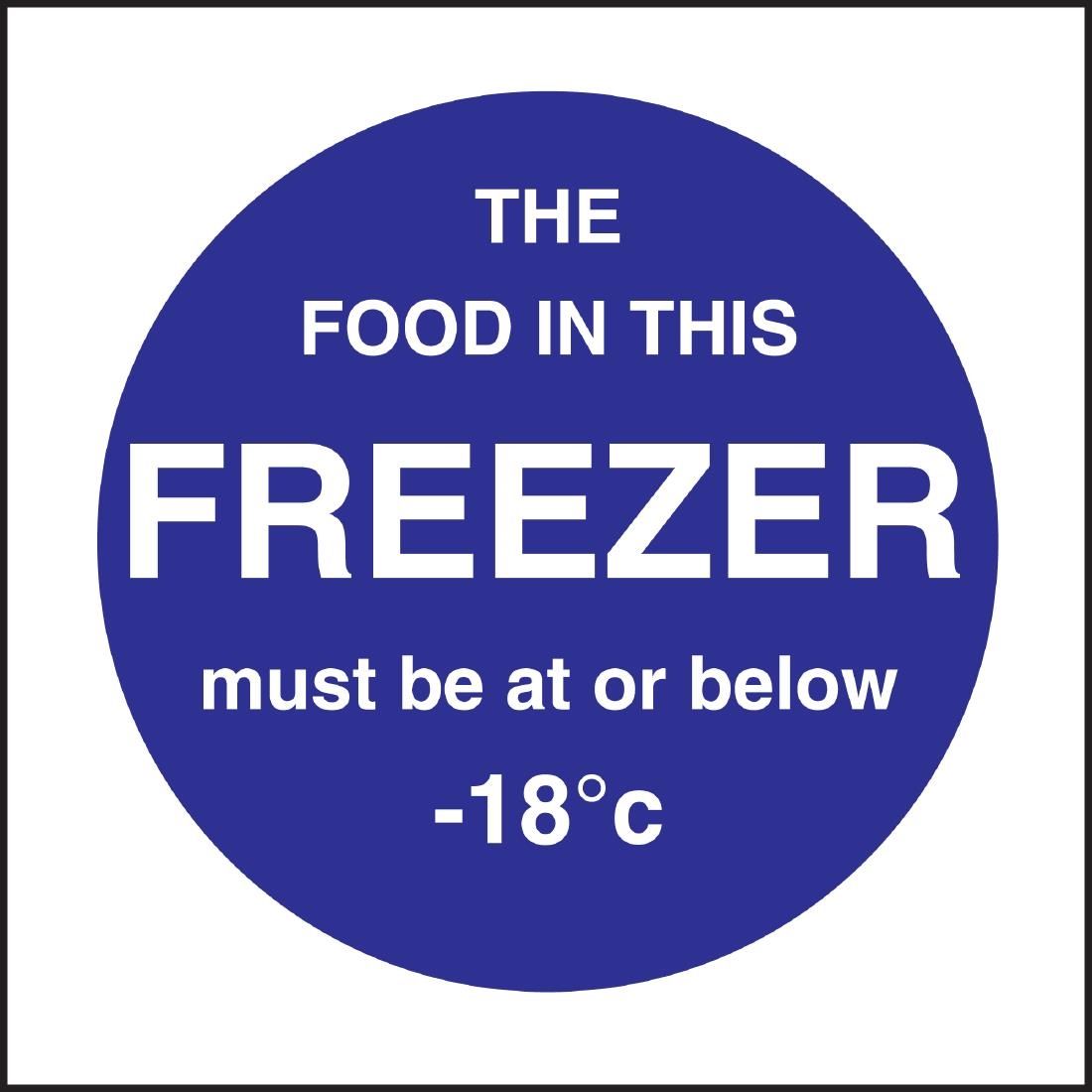 L839 Vogue Food In This Freezer Sign