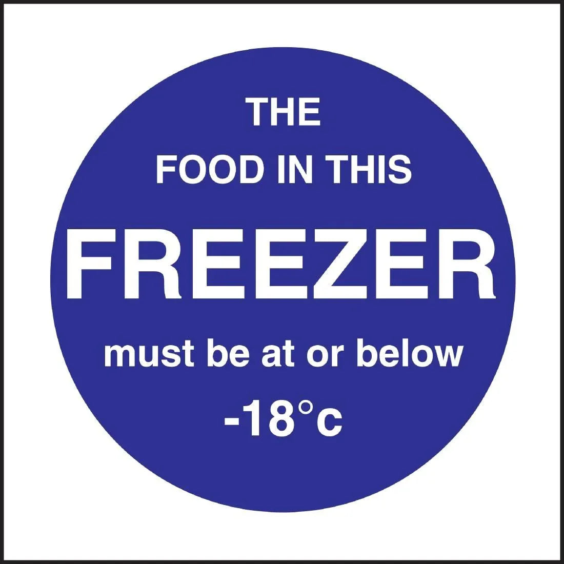 L839 Vogue Food In This Freezer Sign - JD Catering Equipment Solutions Ltd