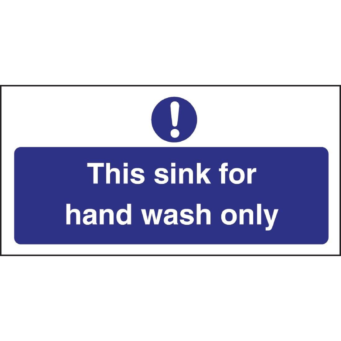 L952 Vogue Hand Wash Only Sign