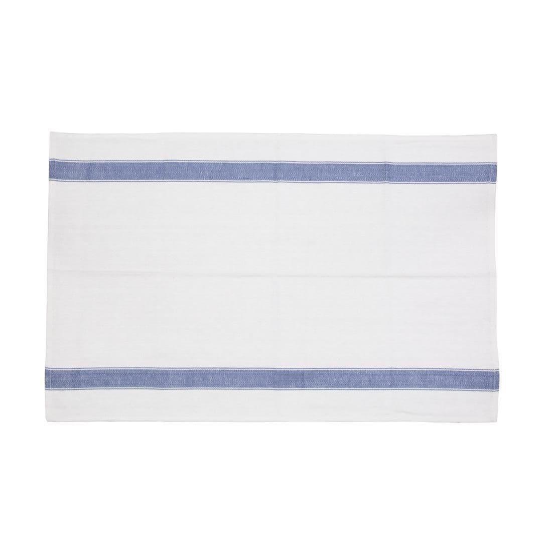 E918 Vogue Heavy Blue Tea Towel - JD Catering Equipment Solutions Ltd