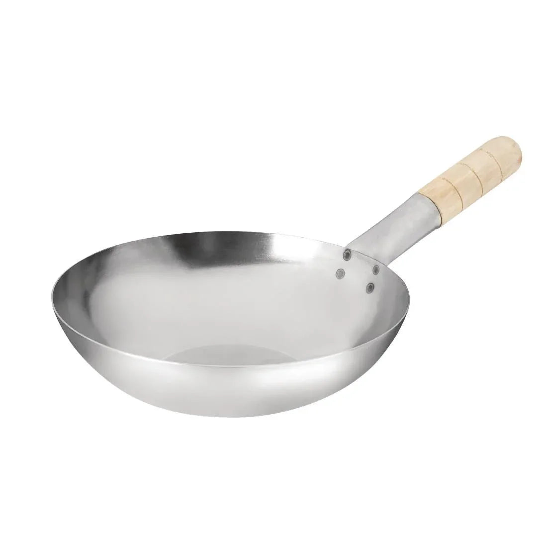 K295 Vogue Mild Steel Wok Flat Base 254mm - JD Catering Equipment Solutions Ltd