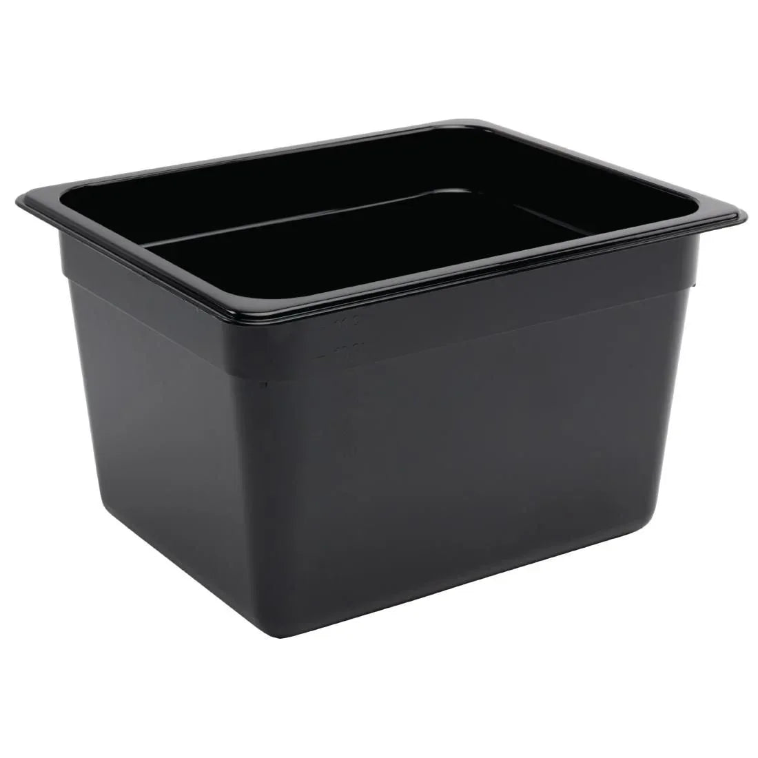 U461 Vogue Polycarbonate 1/2 Gastronorm Container 200mm Black - JD Catering Equipment Solutions Ltd