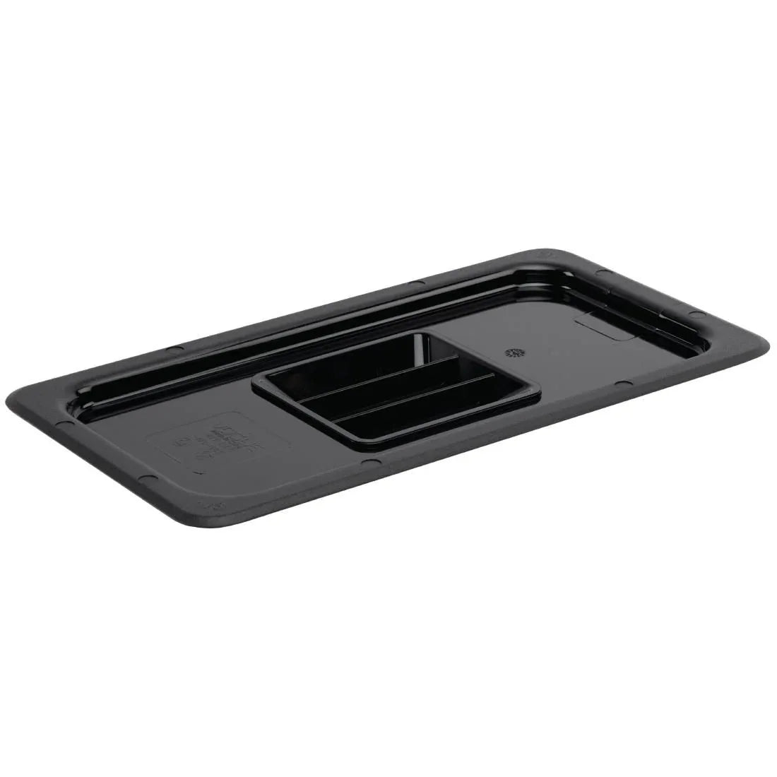 U476 Vogue Polycarbonate 1/3 Gastronorm Lid Black - JD Catering Equipment Solutions Ltd