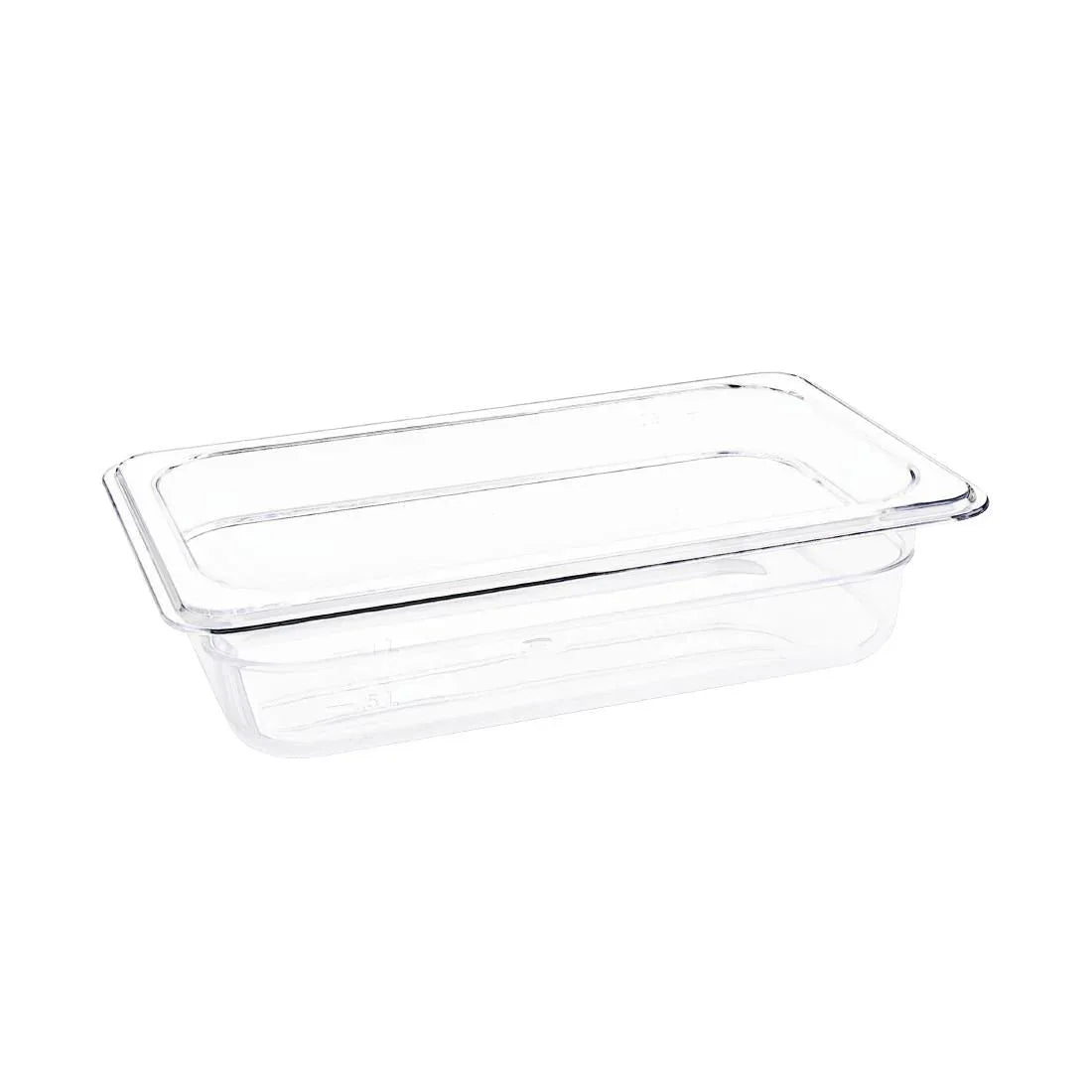 U236 Vogue Polycarbonate 1/4 Gastronorm Container 65mm Clear - JD Catering Equipment Solutions Ltd