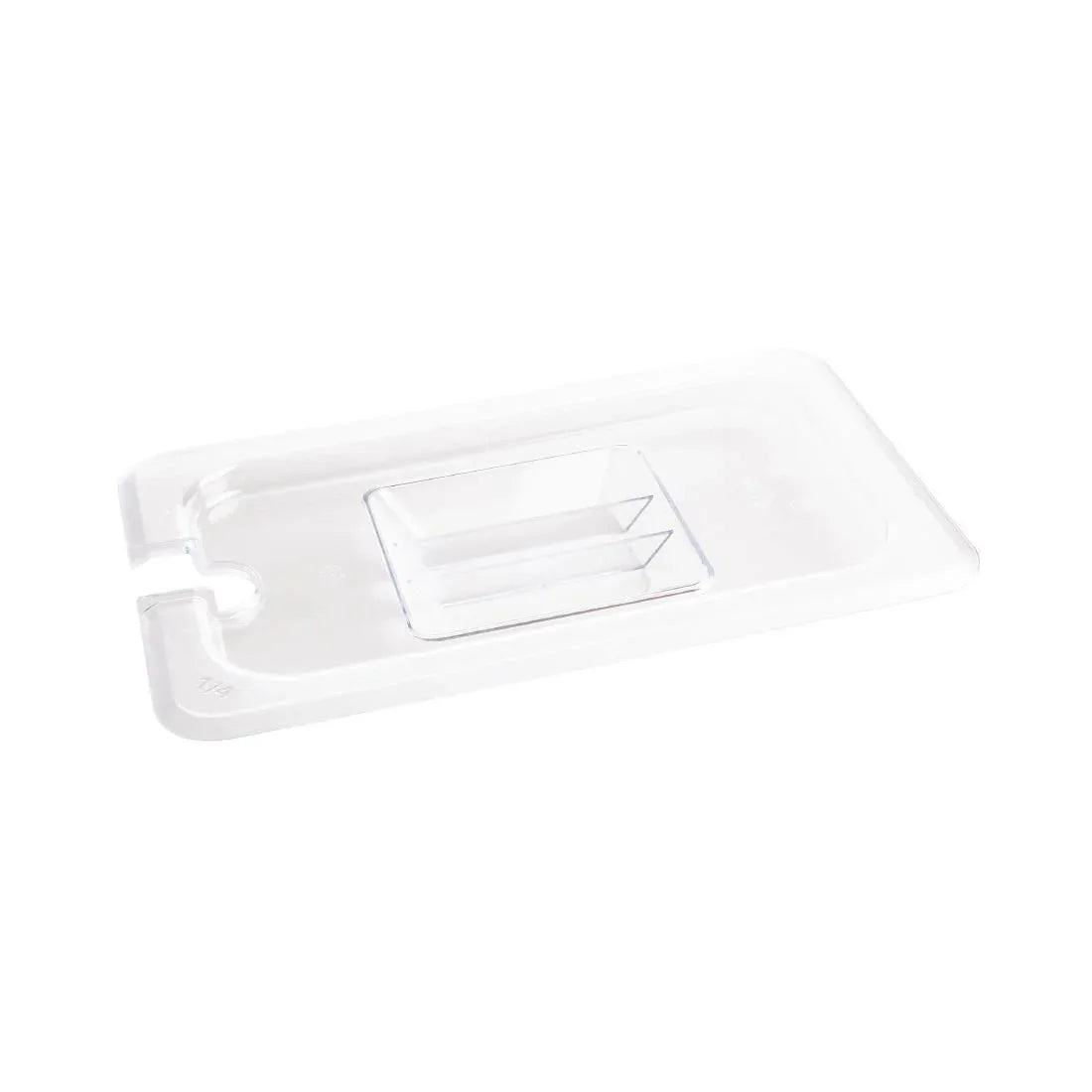 U253 Vogue Polycarbonate 1/4 Gastronorm Lid Notched - JD Catering Equipment Solutions Ltd
