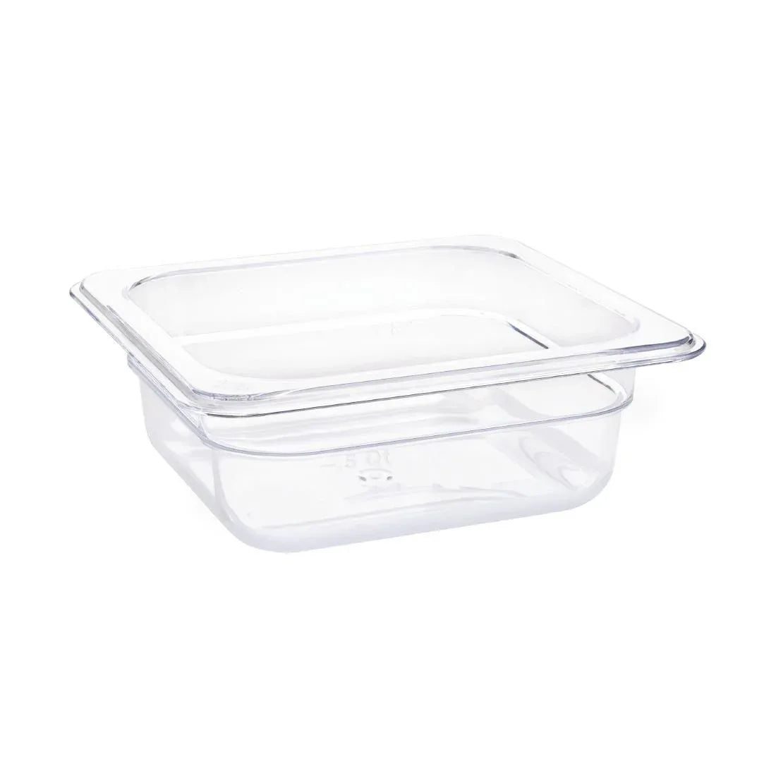 U239 Vogue Polycarbonate 1/6 Gastronorm Container 65mm Clear - JD Catering Equipment Solutions Ltd