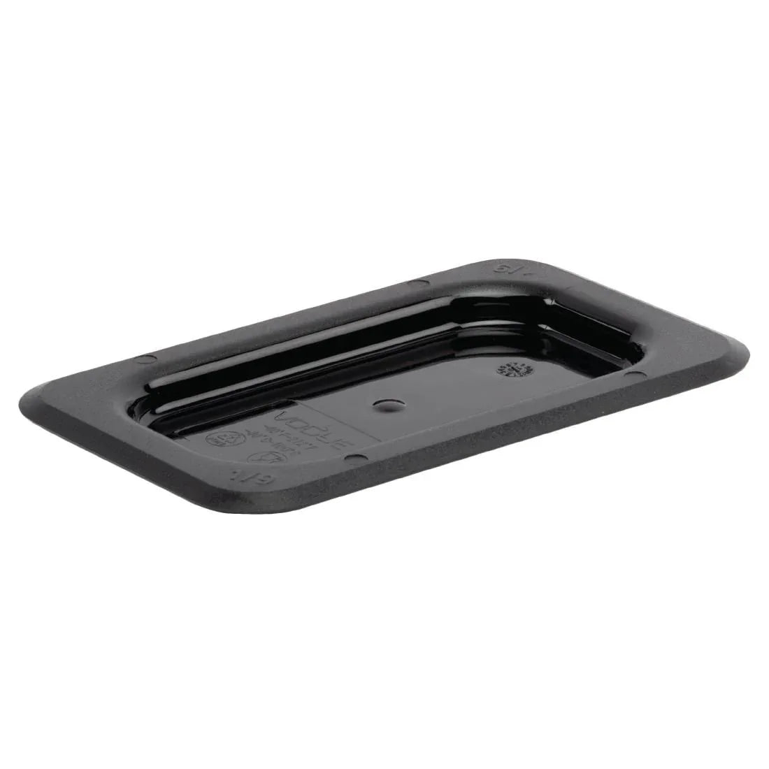 U479 Vogue Polycarbonate 1/9 Gastronorm Lid Black - JD Catering Equipment Solutions Ltd