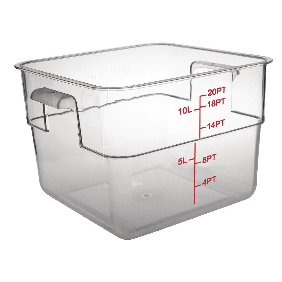 CF024 Vogue Polycarbonate Square Storage Container 10Ltr