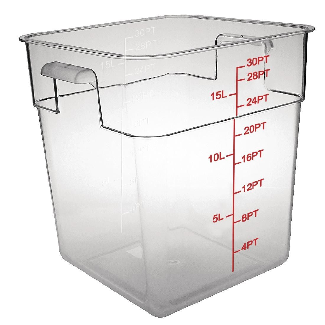 CF025 Vogue Polycarbonate Square Storage Container 15Ltr