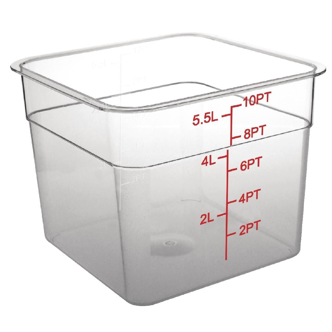 CF022 Vogue Polycarbonate Square Storage Container 5.5Ltr