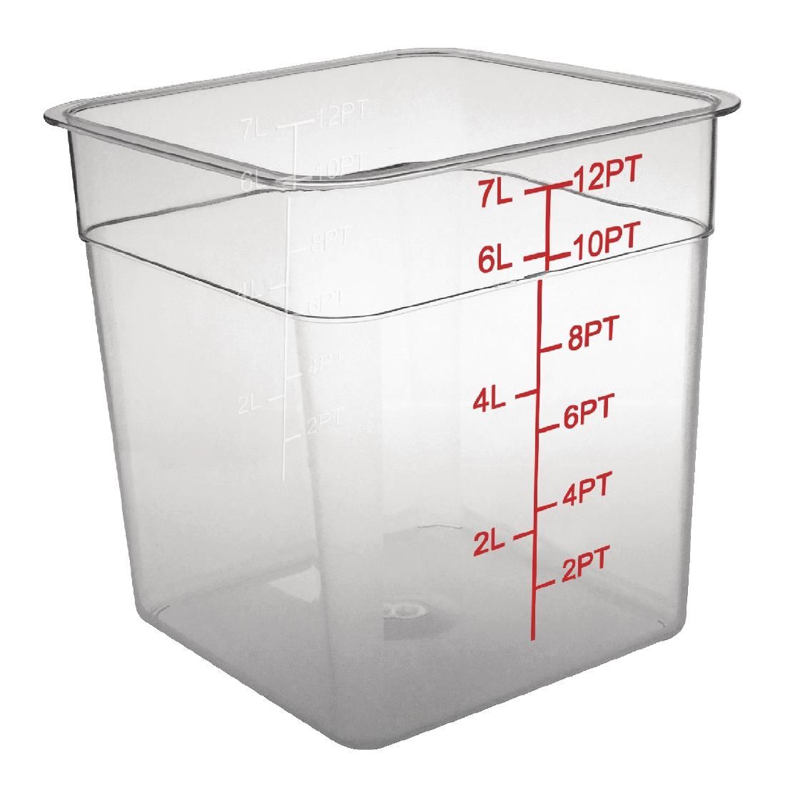 CF023 Vogue Polycarbonate Square Storage Container 7Ltr