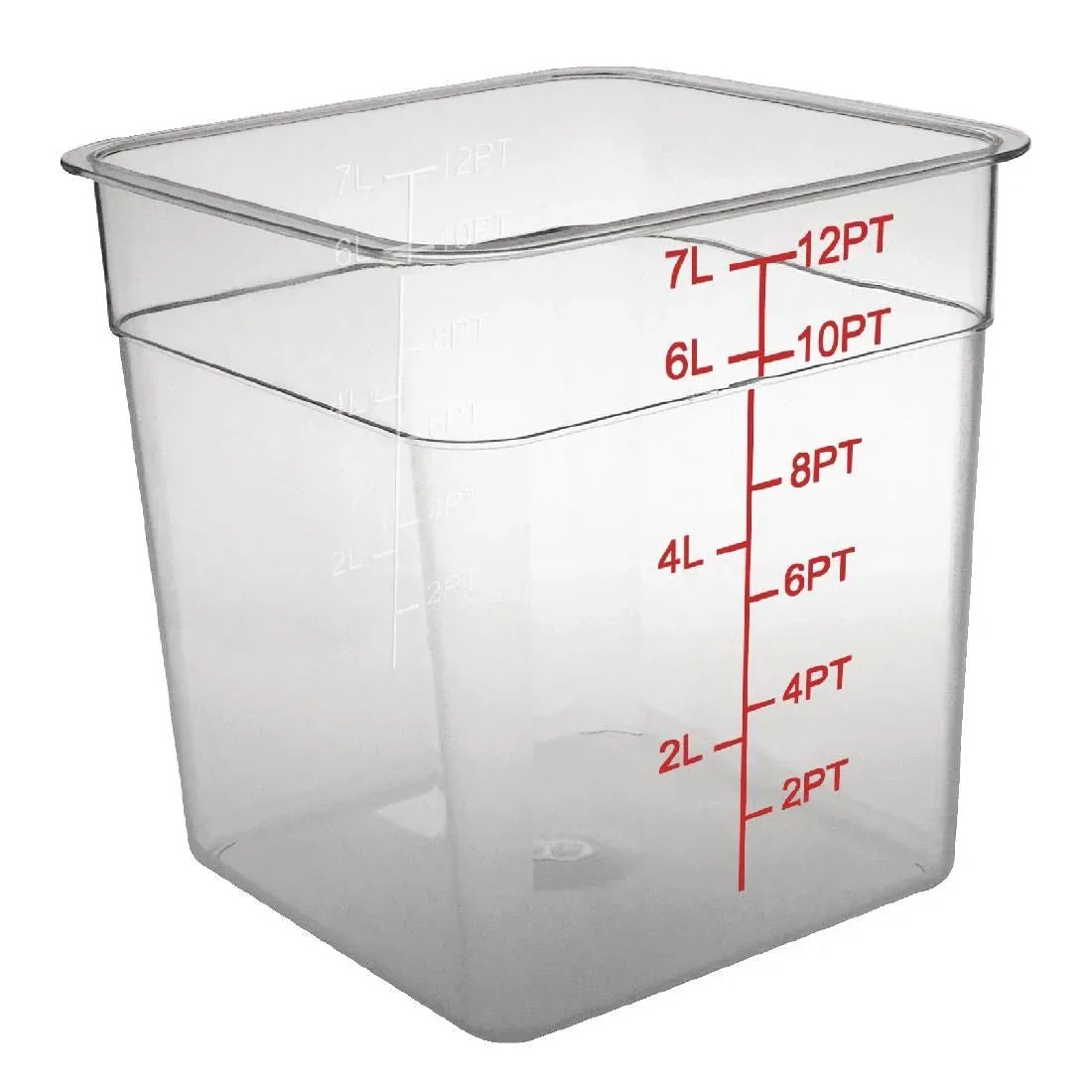 CF023 Vogue Polycarbonate Square Storage Container 7Ltr