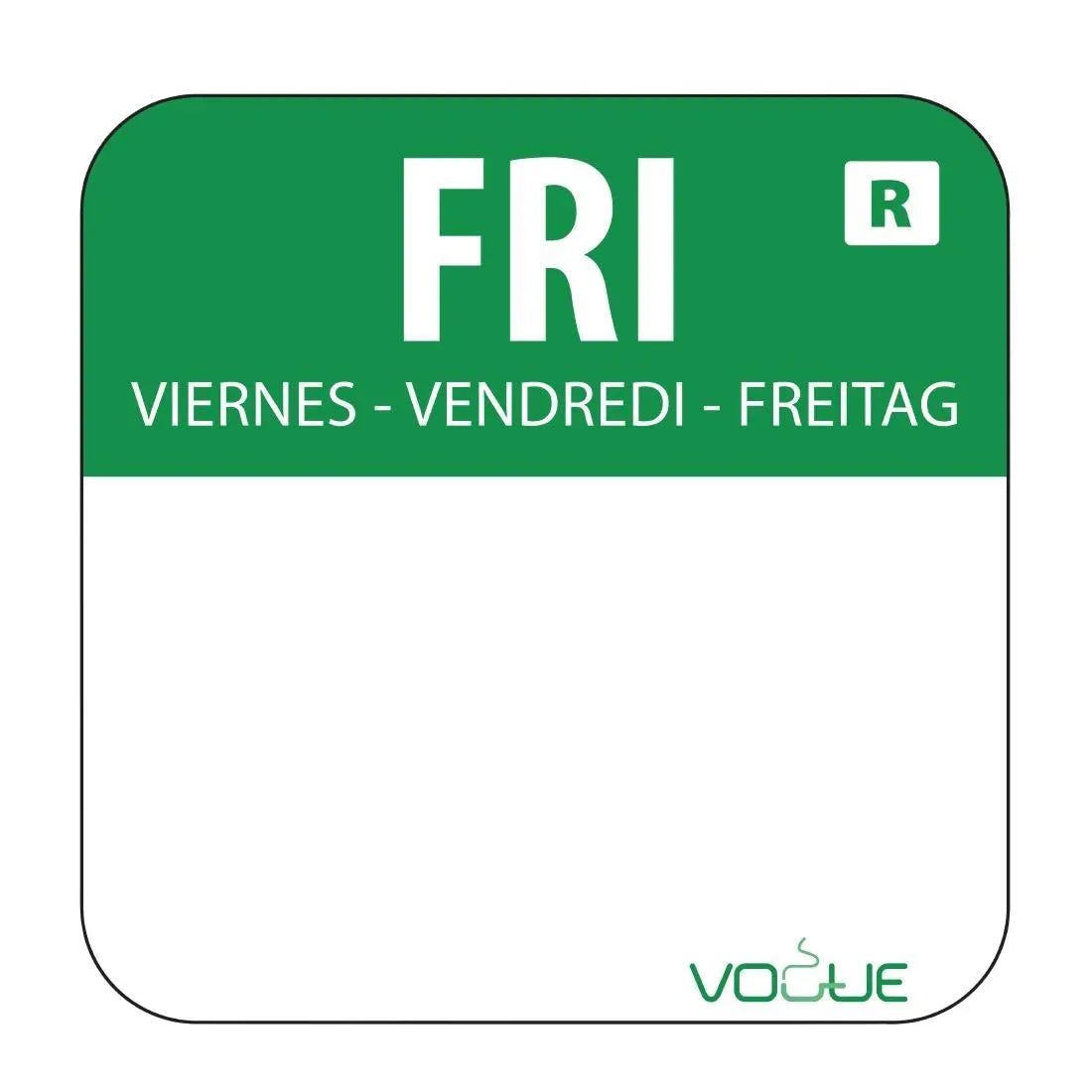 L935 Vogue Removable Colour Coded Food Labels (Pack of 1000) - JD Catering Equipment Solutions Ltd