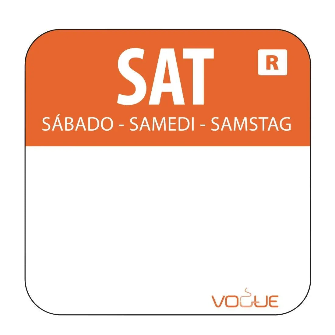 L935 Vogue Removable Colour Coded Food Labels (Pack of 1000) - JD Catering Equipment Solutions Ltd
