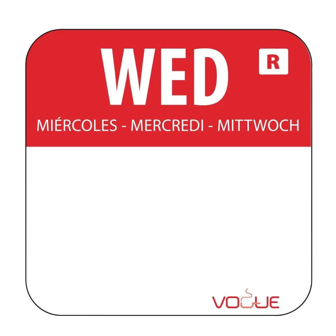 L935 Vogue Removable Colour Coded Food Labels (Pack of 1000) - JD Catering Equipment Solutions Ltd