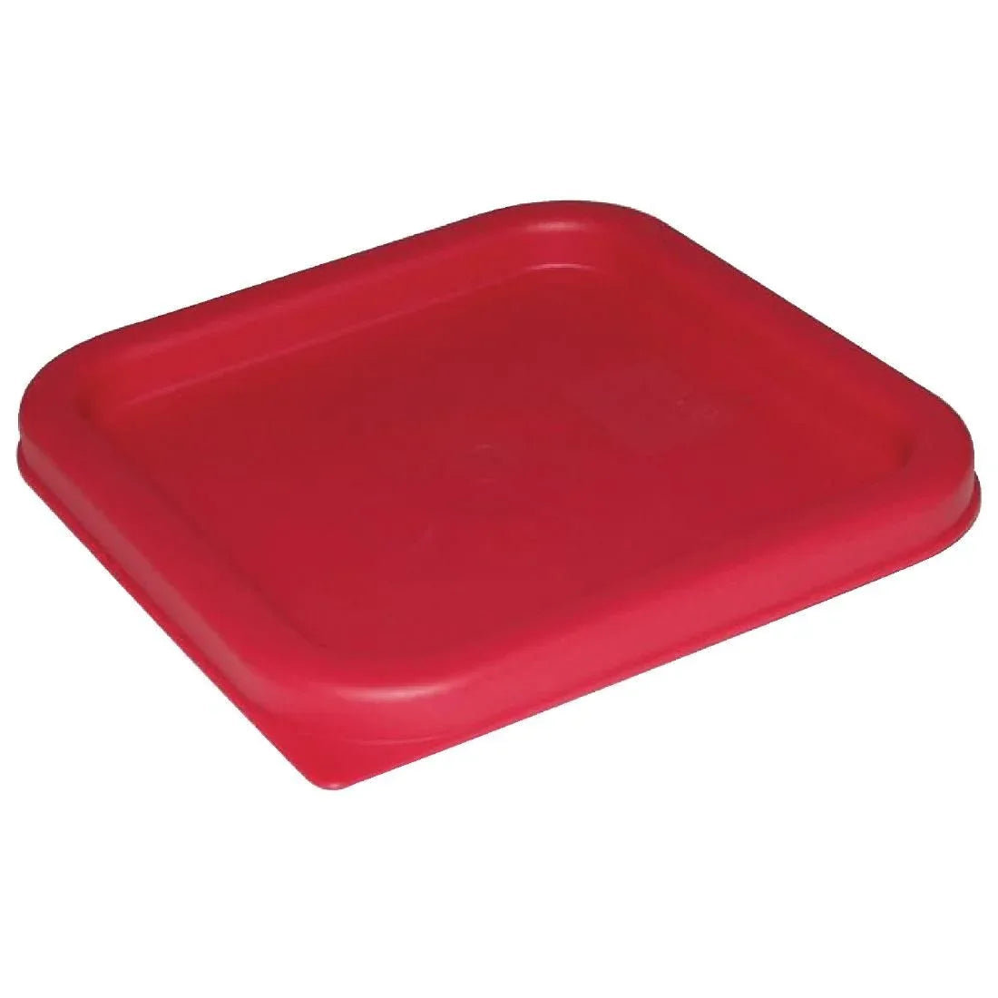 CF040 Vogue Square Food Storage Container Lid Red Small - JD Catering Equipment Solutions Ltd