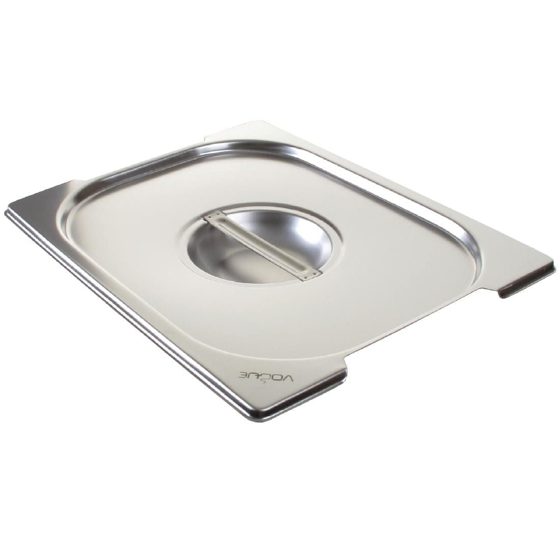 CB185 Vogue Stainless Steel 1/2 Gastronorm Handled Pan Lid