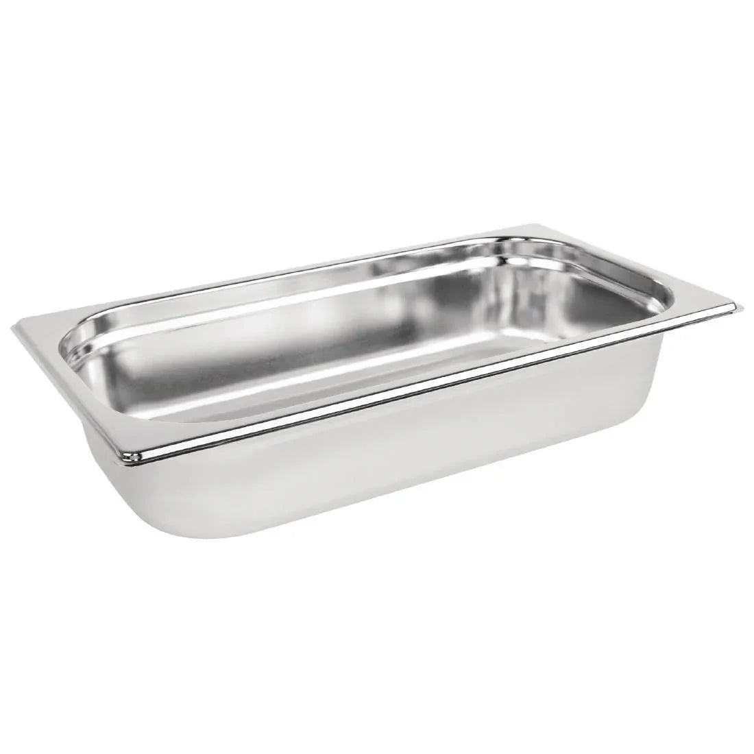 K929 Vogue Stainless Steel 1/3 Gastronorm Pan 65mm - JD Catering Equipment Solutions Ltd