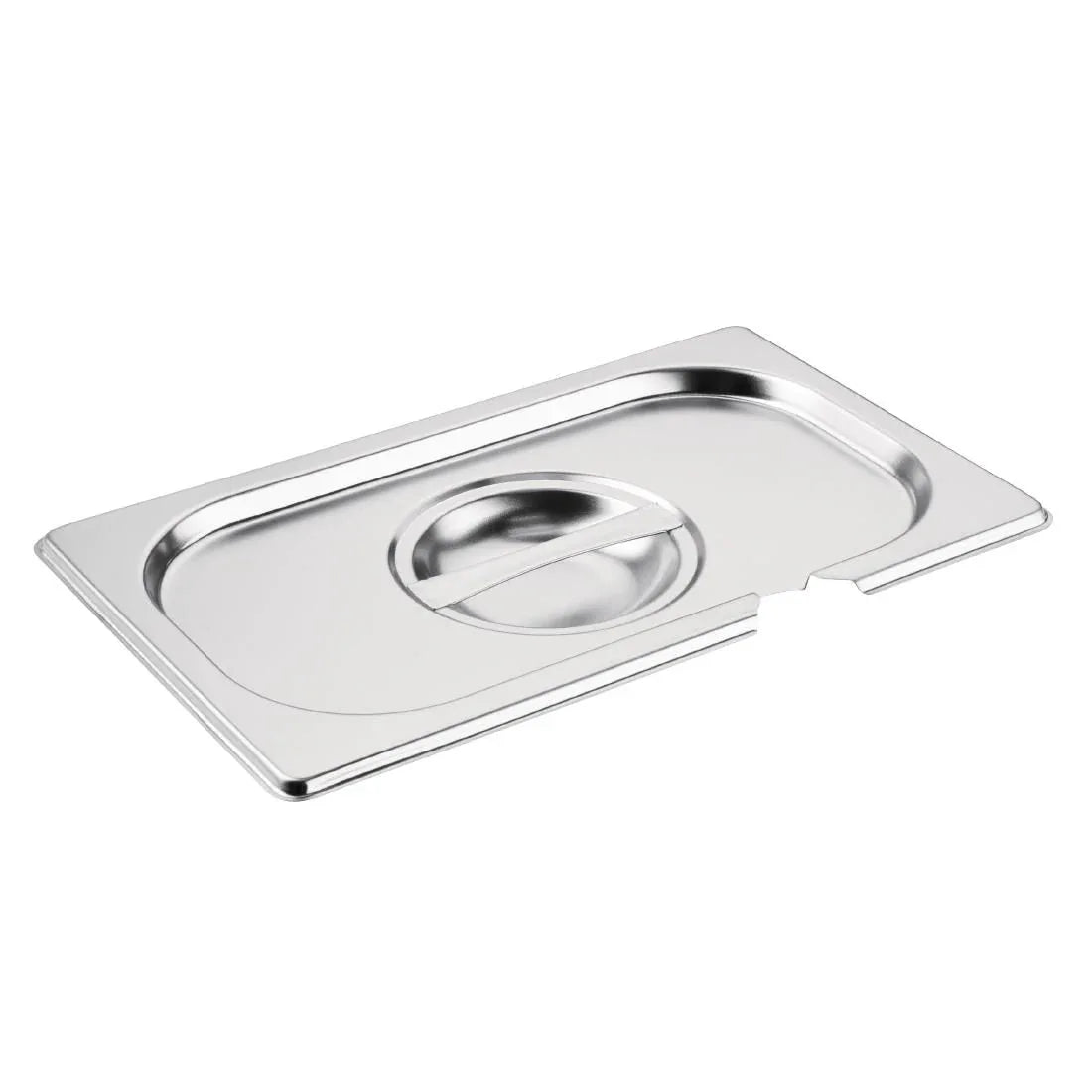 CB174 Vogue Stainless Steel 1/4 Gastronorm Notched Lid - JD Catering Equipment Solutions Ltd