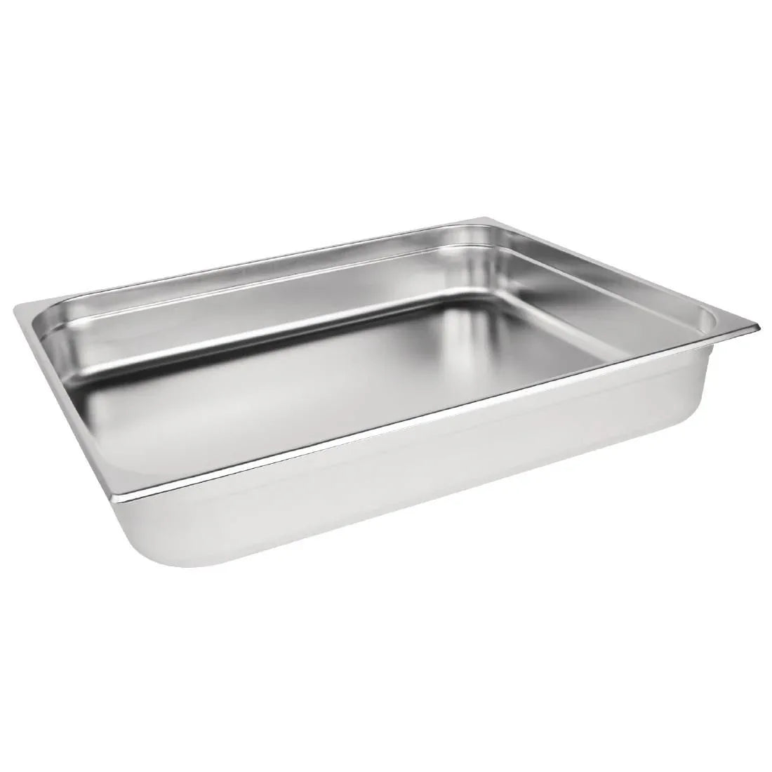K804 Vogue Stainless Steel 2/1 Gastronorm Pan 100mm - JD Catering Equipment Solutions Ltd