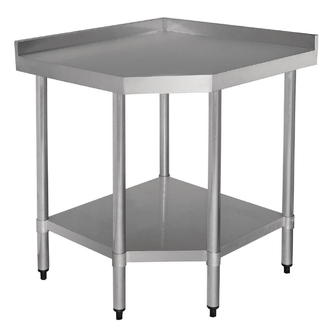 CB907 Vogue Stainless Steel Corner Table 600mm