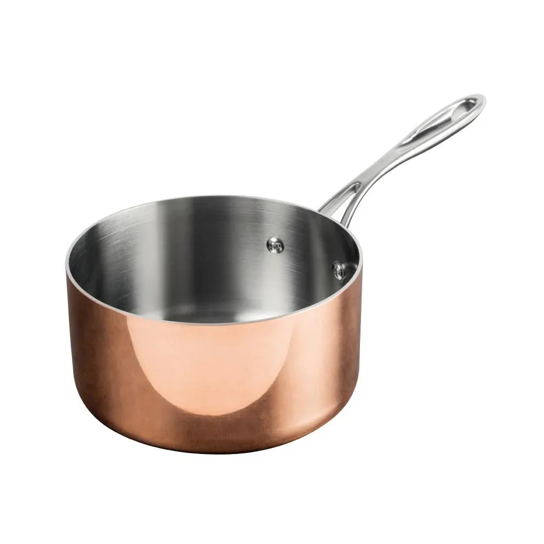 CM675 Vogue Tri Wall Copper Saucepan 180mm - JD Catering Equipment Solutions Ltd
