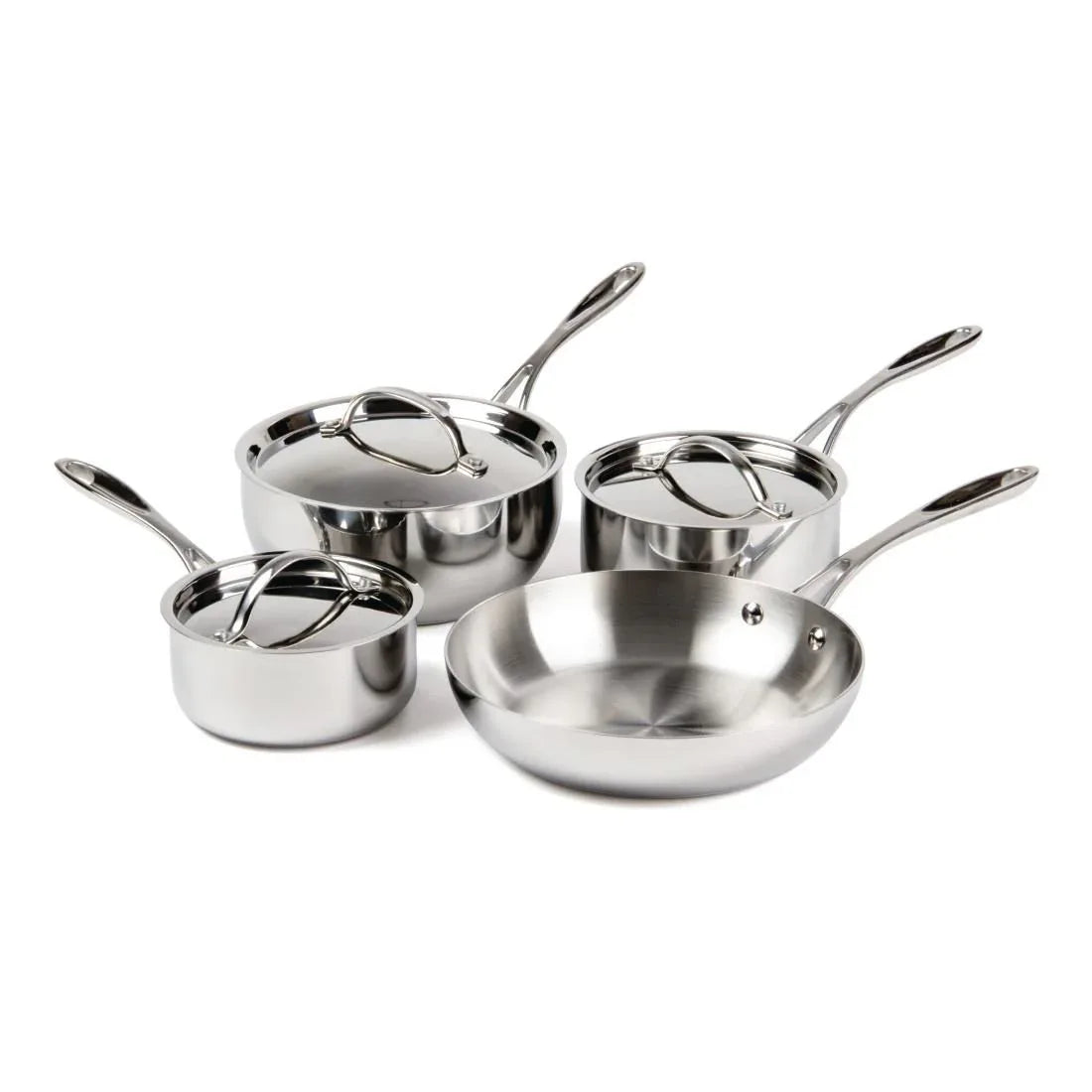 S888 Vogue Tri Wall Pan Set of 4 Pans - JD Catering Equipment Solutions Ltd