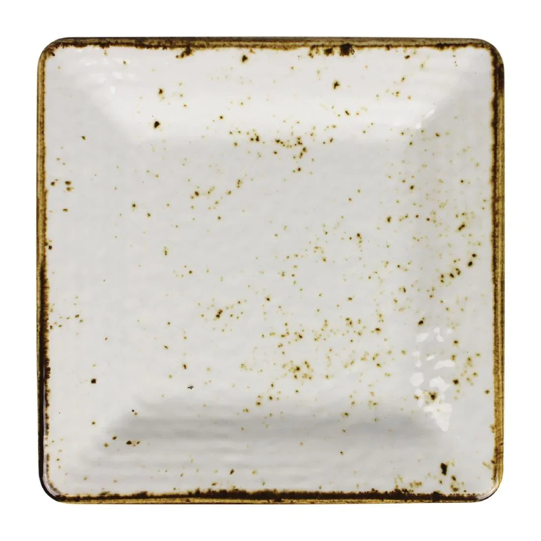 VV1083 Steelite Craft Melamine Square Plates White 228mm (Pack of 6)