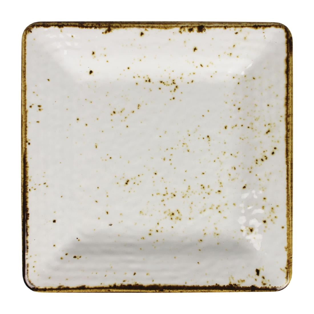 VV1084 Steelite Craft Melamine Square Plates White 127mm (Pack of 6)
