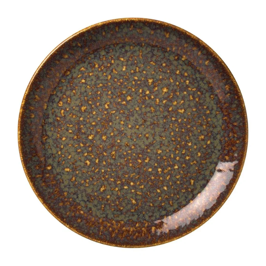 VV1834 Steelite Vesuvius Coupe Plates Amber 253mm (Pack of 12) - JD Catering Equipment Solutions Ltd