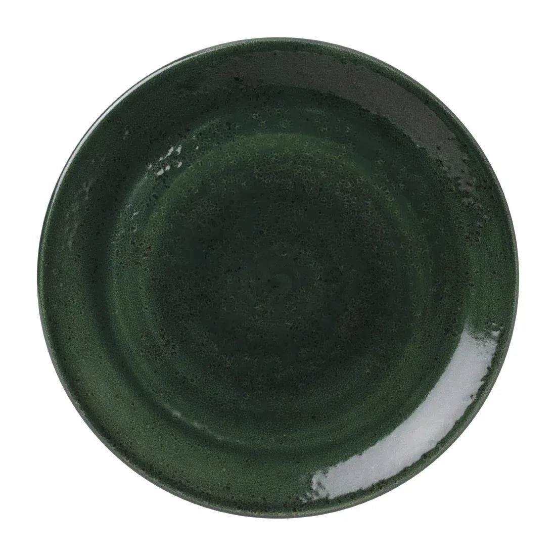 VV1850 Steelite Vesuvius Coupe Plates Burnt Emerald 253mm (Pack of 12) - JD Catering Equipment Solutions Ltd
