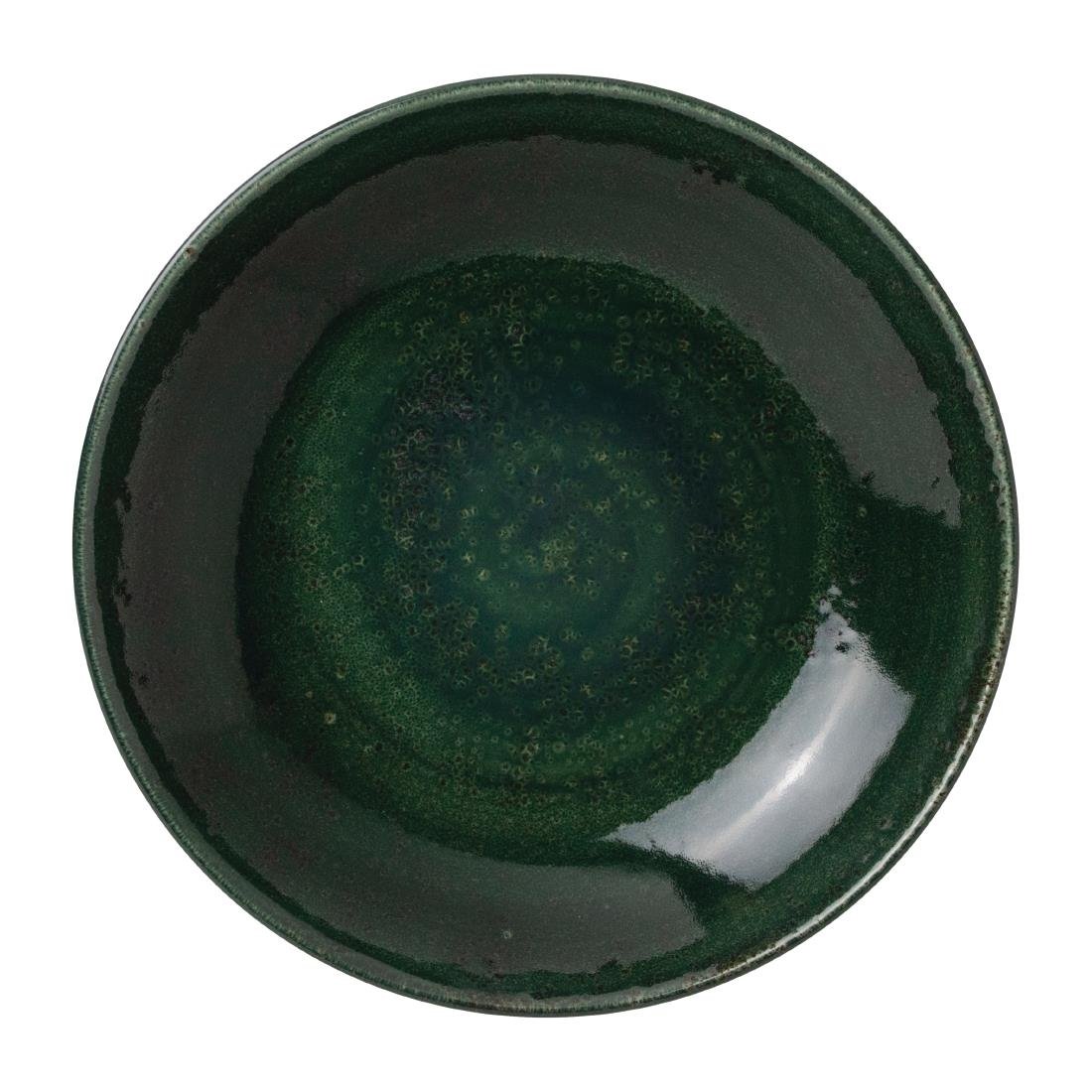 VV1856 Steelite Vesuvius Coupe Bowls Burnt Emerald 215mm (Pack of 12)