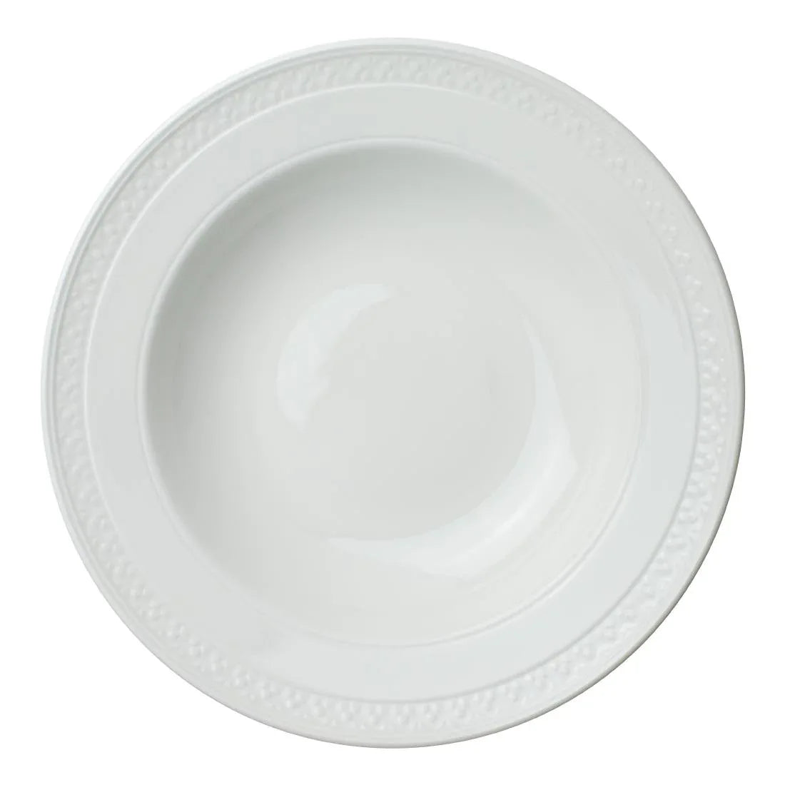 VV2386 Steelite Bead Accent Rimmed Bowls 285mm (Pack of 6) - JD Catering Equipment Solutions Ltd