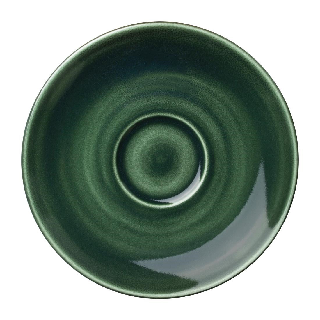 VV2419 Steelite Vesuvius Burnt Emerald Saucers 152mm (Pack of 12)