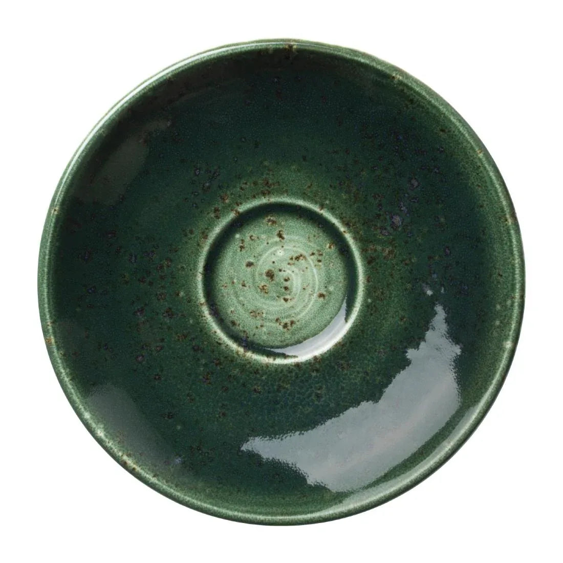 VV2420 Steelite Vesuvius Burnt Emerald Saucers 125mm (Pack of 12) - JD Catering Equipment Solutions Ltd