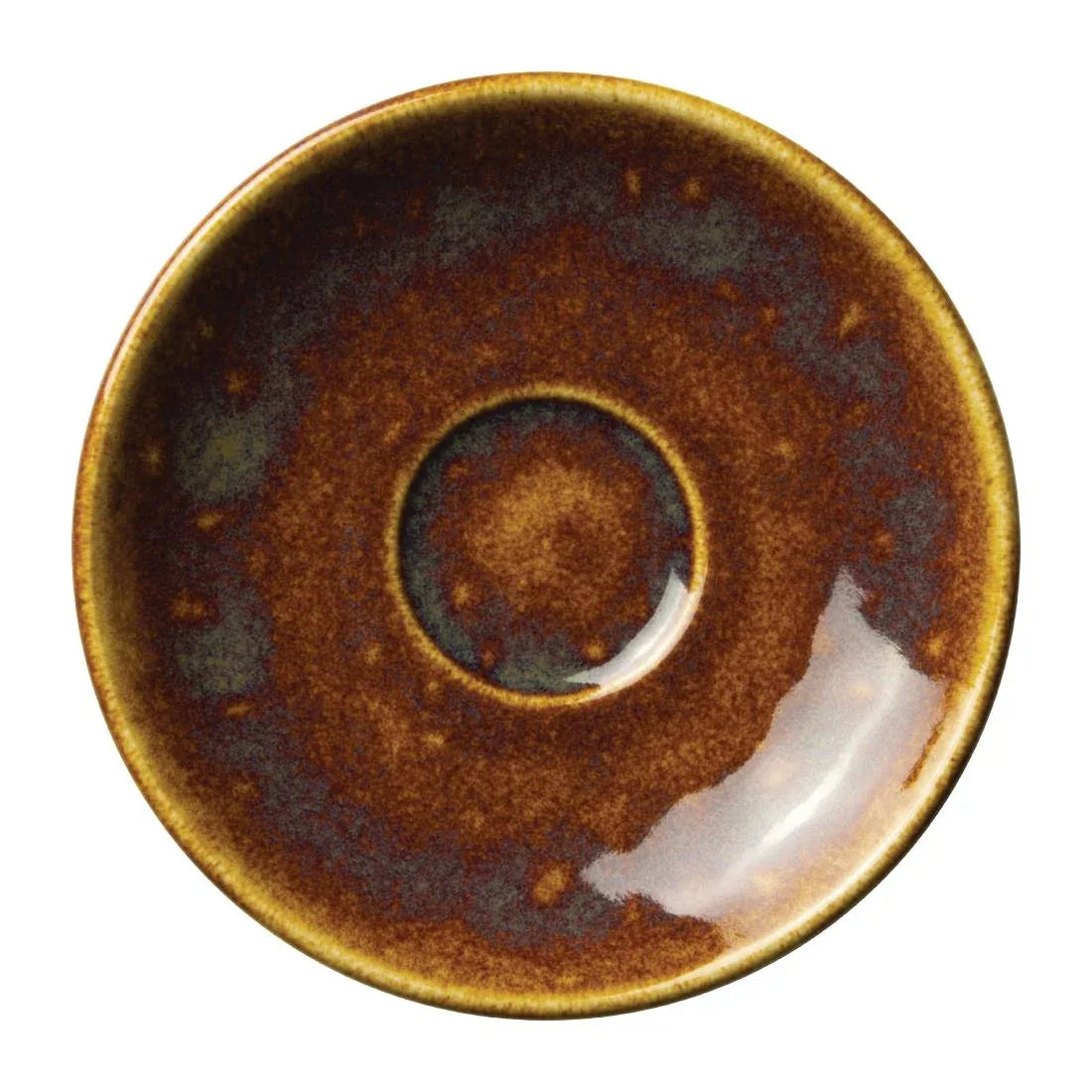 VV2422 Steelite Vesuvius Amber Saucers 125mm (Pack of 12) - JD Catering Equipment Solutions Ltd