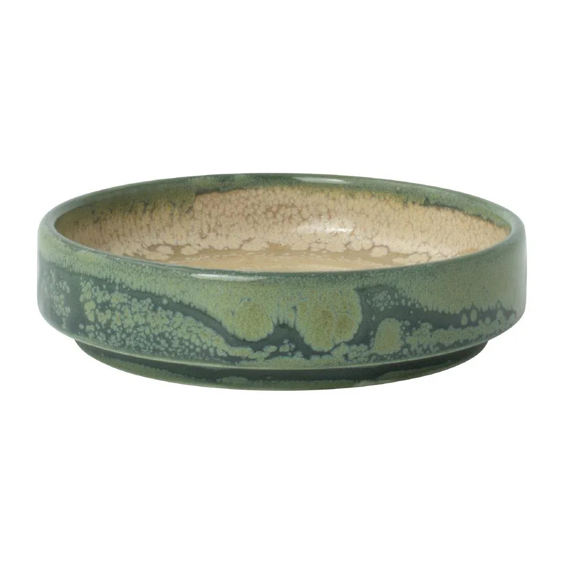 VV2480 Steelite Aurora Revolution Jade Round Stacking Trays 100mm (Pack of 12) - JD Catering Equipment Solutions Ltd