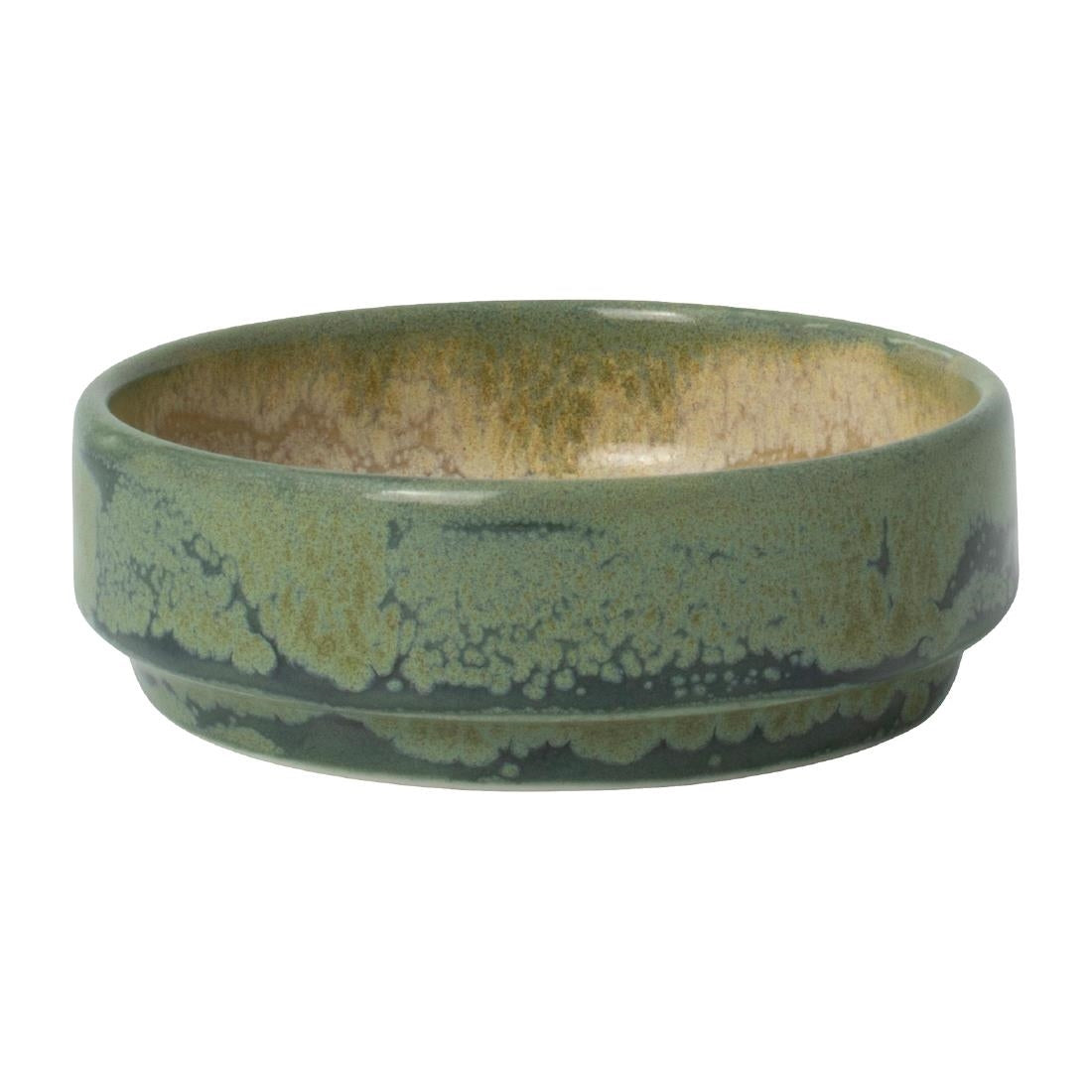 VV2481 Steelite Aurora Revolution Jade Round Stacking Trays 75mm (Pack of 12)