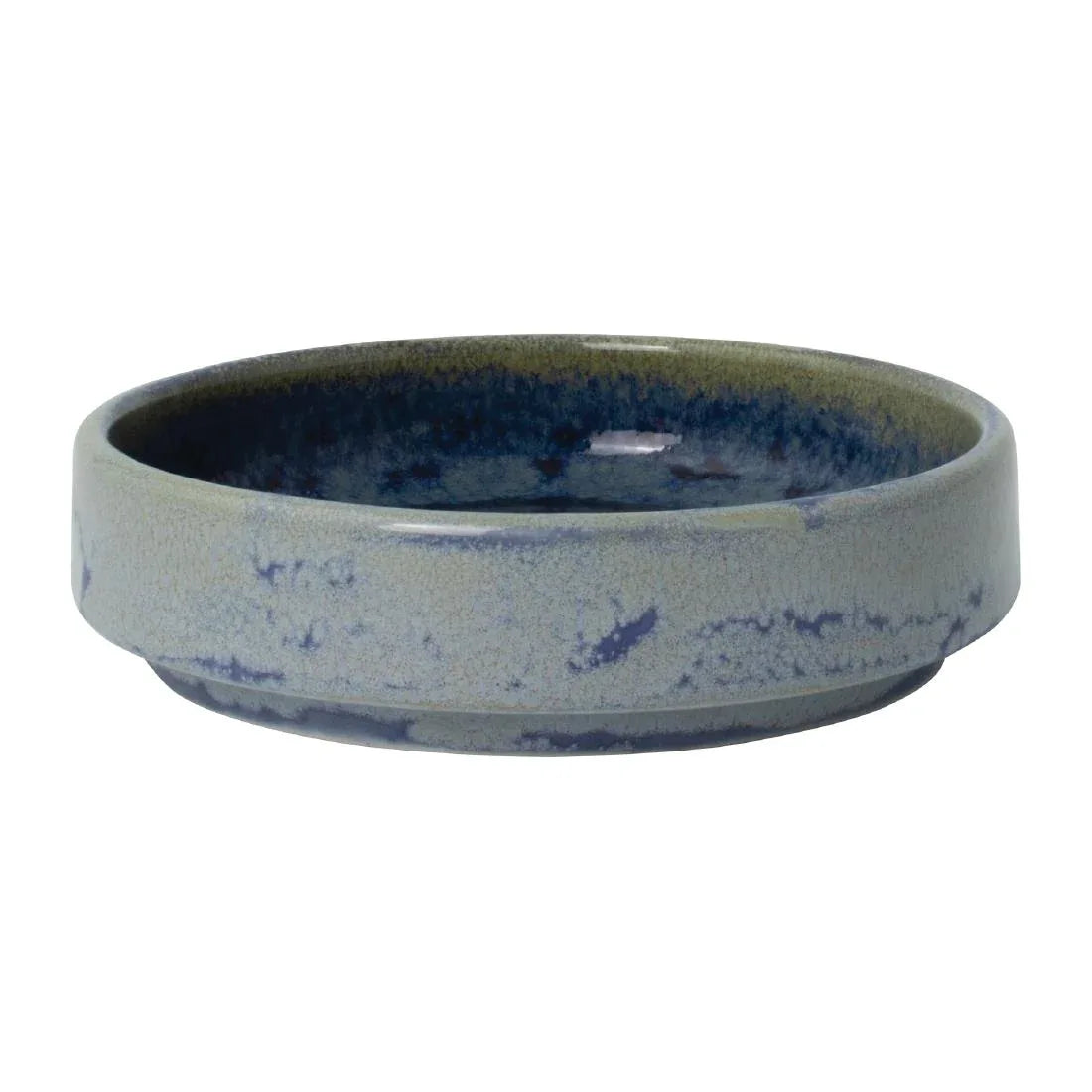 VV2501 Steelite Aurora Vesuvius Round Stacking Trays Lapis 100mm (Pack of 12) - JD Catering Equipment Solutions Ltd