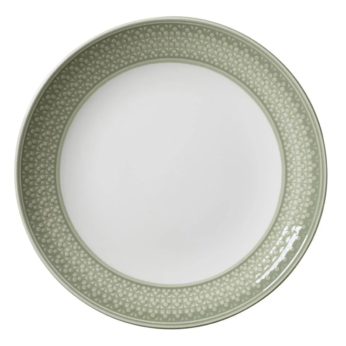 VV2651 Steelite Bead Sage Coupe Plates 285mm (Pack of 6) - JD Catering Equipment Solutions Ltd