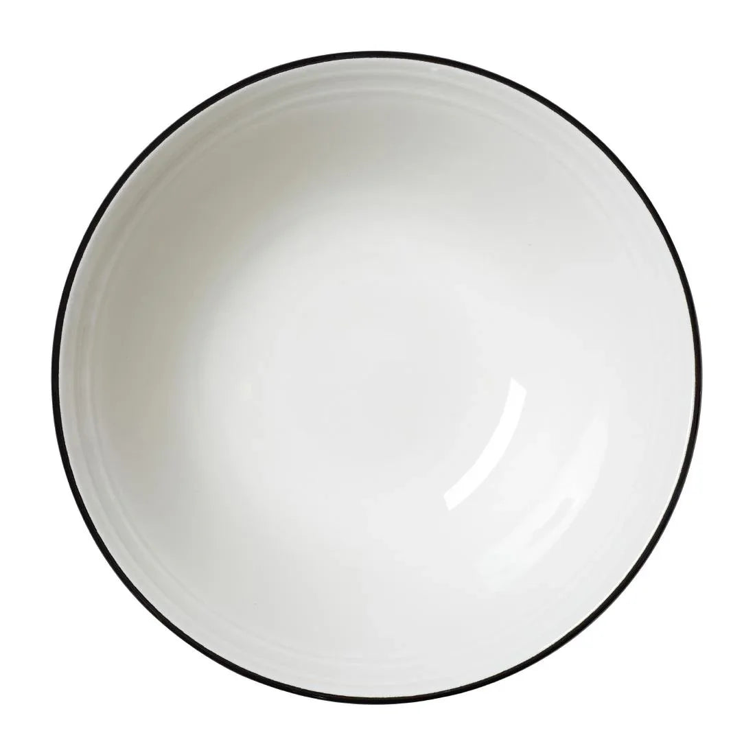 VV2680 Steelite Bead Black Band Oatmeal Bowls 165mm (Pack of 12) - JD Catering Equipment Solutions Ltd
