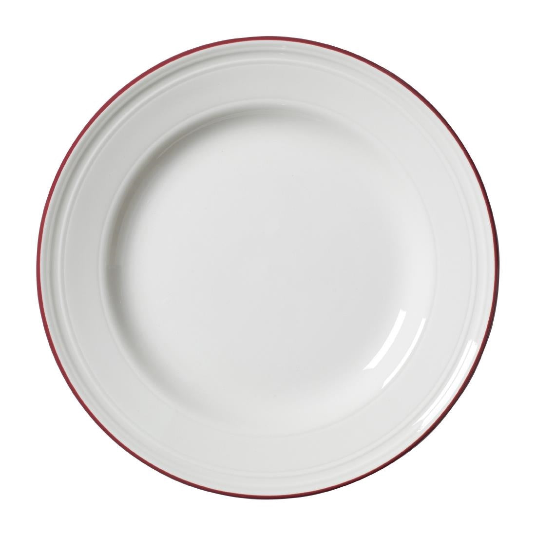 VV2686 Steelite Bead Maroon Band Plates 202mm (Pack of 12)