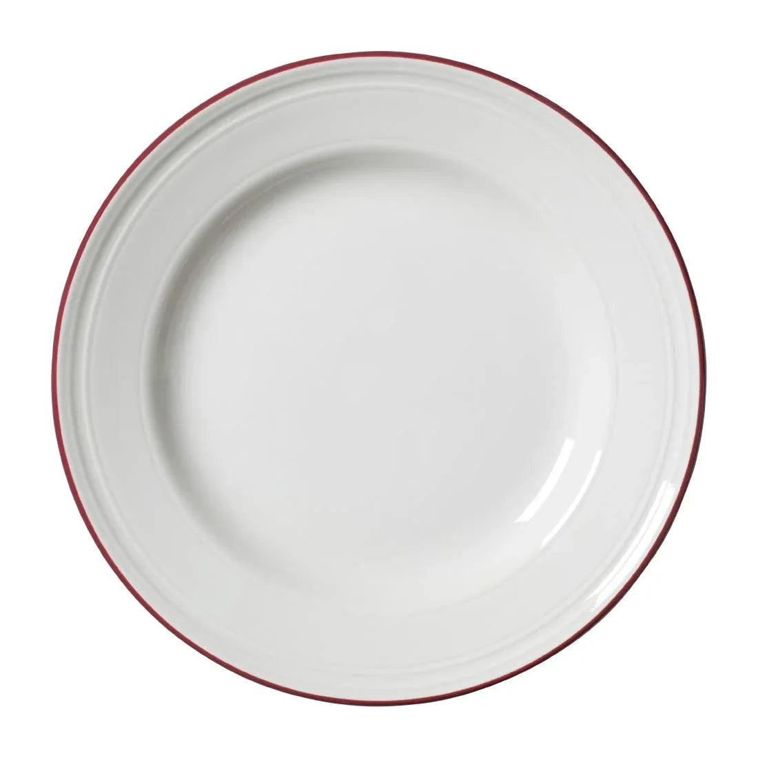 VV2686 Steelite Bead Maroon Band Plates 202mm (Pack of 12) - JD Catering Equipment Solutions Ltd
