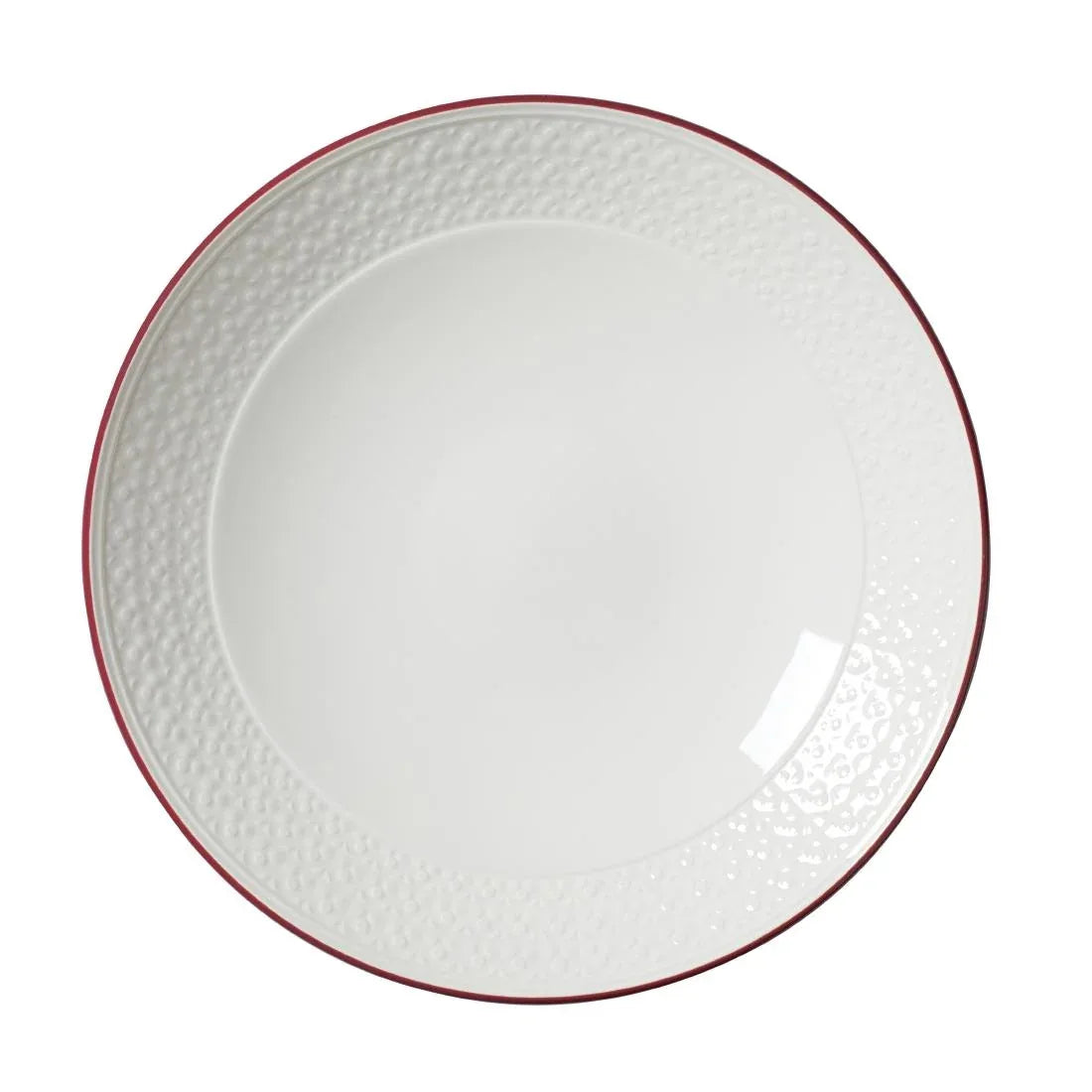 VV2689 Steelite Bead Maroon Band Coupe Bowls 259mm (Pack of 12) - JD Catering Equipment Solutions Ltd