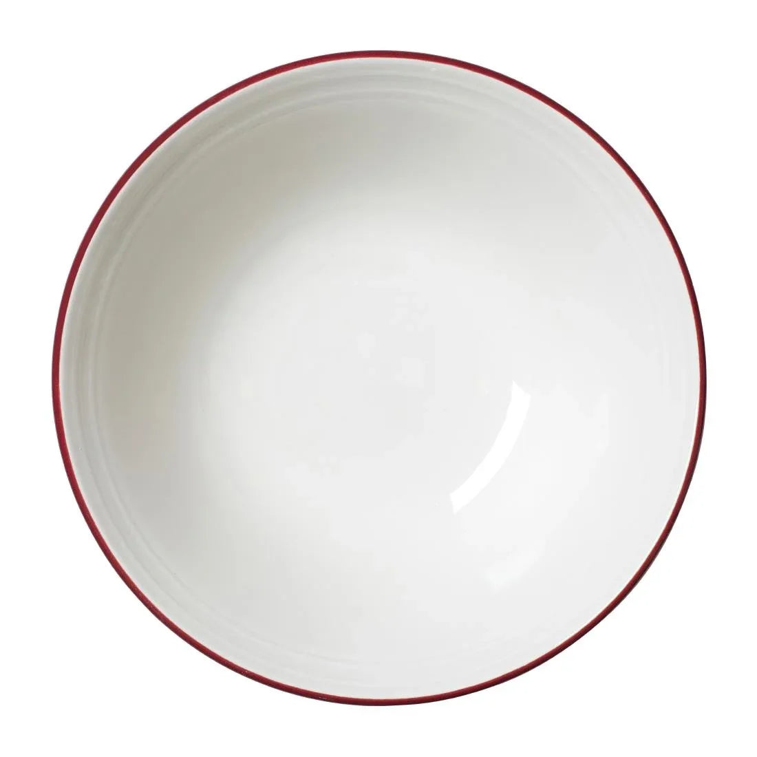 VV2691 Steelite Bead Maroon Band Oatmeal Bowls 165mm (Pack of 12) - JD Catering Equipment Solutions Ltd