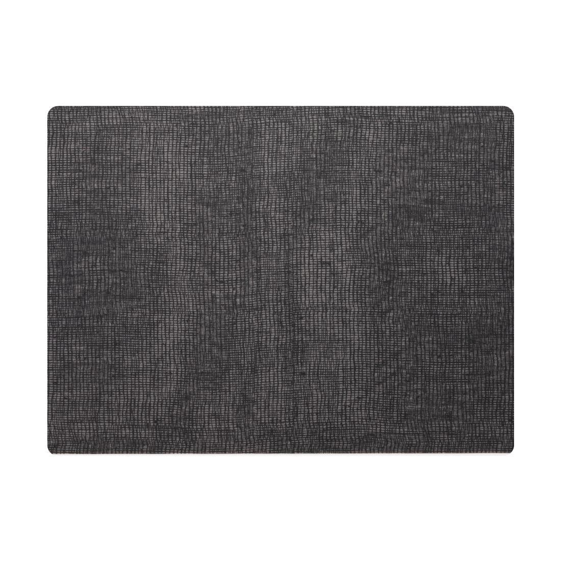 VV3424 Steelite Modern Twist Silicone Placemat Black Grey 305x400mm (Box 12)(Direct) - JD Catering Equipment Solutions Ltd