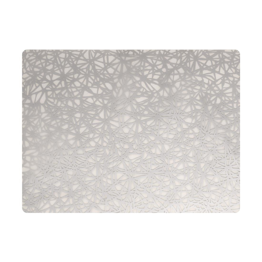 VV3426 Steelite Modern Twist Silicone Placemat Silver Twine 305x406mm (Box 12)(Direct)