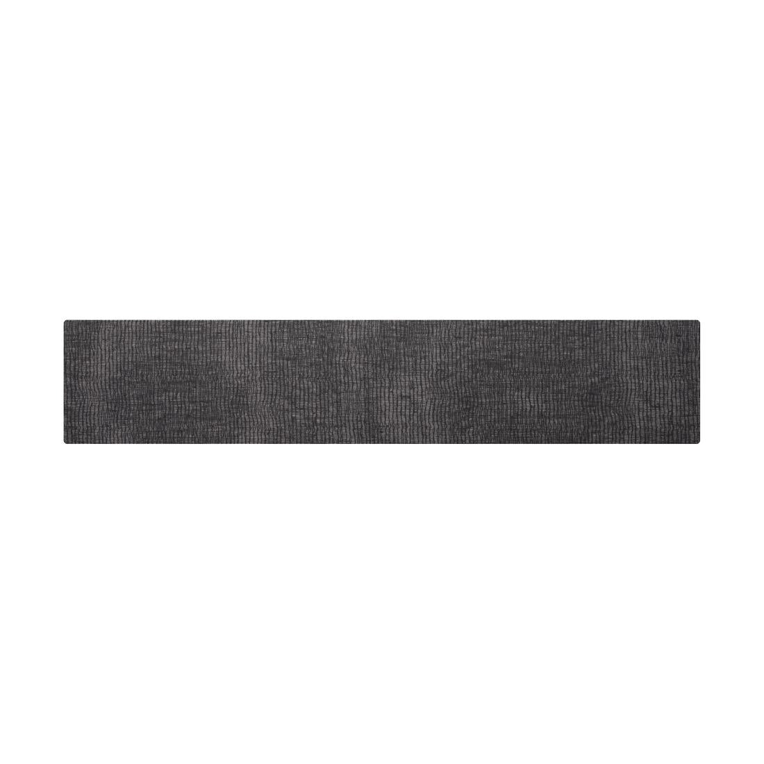 VV3431 Steelite Modern Twist Silicone Table Runner Black 356x180mm (Box 3)(Direct)